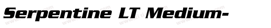 Serpentine LT Medium字体转换